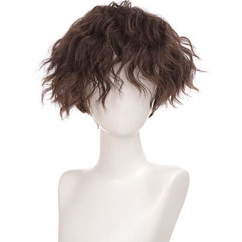 Short Curly Synthetic Hair Wigs For Men Boy Costume Cosplay Party Natural Black Heat Resistant Fake Hair
Short Curly Synthetic Hair Wigs For Men Boy Costume Cosplay Party Natural Black Heat Resistant Fake Hair