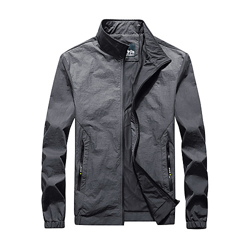 Men's Hiking Jacket Hiking Windbreaker Outdoor Quick Dry Lightweight Breathable Sweat wicking Jacket Top Fishing Climbing Running Black Light Gray
Men's Hiking Jacket Hiking Windbreaker Outdoor Quick Dry Lightweight Breathable Sweat wicking Jacket Top Fishing Climbing Running Black Light Gray