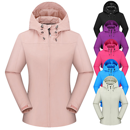 Women's Hoodie Jacket Waterproof Hiking Jacket Hiking Windbreaker Outdoor Solid Color Waterproof Lightweight Windproof Breathable Jacket Top Full Zip Hunting Fishing Climbing White Black Purple Blue
Women's Hoodie Jacket Waterproof Hiking Jacket Hiking Windbreaker Outdoor Solid Color Waterproof Lightweight Windproof Breathable Jacket Top Full Zip Hunting Fishing Climbing White Black Purple Blue