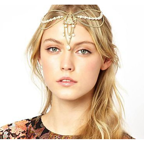 Luxury Elegant Alloy Headpiece with Pearls / Crystals 1 Piece Special Occasion / Party / Evening Headpiece
Luxury Elegant Alloy Headpiece with Pearls / Crystals 1 Piece Special Occasion / Party / Evening Headpiece