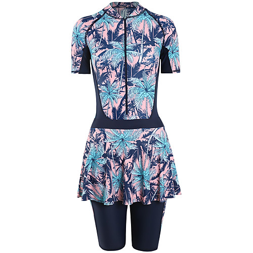 Women's Rash Guard Dive Skin Suit Spandex Swimwear Quick Dry Breathable Short Sleeve 2 Piece - Swimming Diving Surfing Floral / Botanical Patchwork Summer
Women's Rash Guard Dive Skin Suit Spandex Swimwear Quick Dry Breathable Short Sleeve 2 Piece - Swimming Diving Surfing Floral / Botanical Patchwork Summer