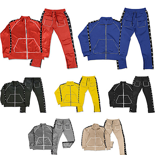 Men's 2 Piece Full Zip Tracksuit Sweatsuit Street Casual 2pcs Winter Long Sleeve Thermal Warm Moisture Wicking Breathable Fitness Gym Workout Running Jogging Training Sportswear Jacket Black Yellow
Men's 2 Piece Full Zip Tracksuit Sweatsuit Street Casual 2pcs Winter Long Sleeve Thermal Warm Moisture Wicking Breathable Fitness Gym Workout Running Jogging Training Sportswear Jacket Black Yellow