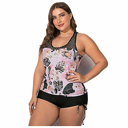 charfille plus size fish mesh tankini swimsuits for women with tummy control high waist shorts leaf print(pink,2xl)
charfille plus size fish mesh tankini swimsuits for women with tummy control high waist shorts leaf print(pink,2xl)
