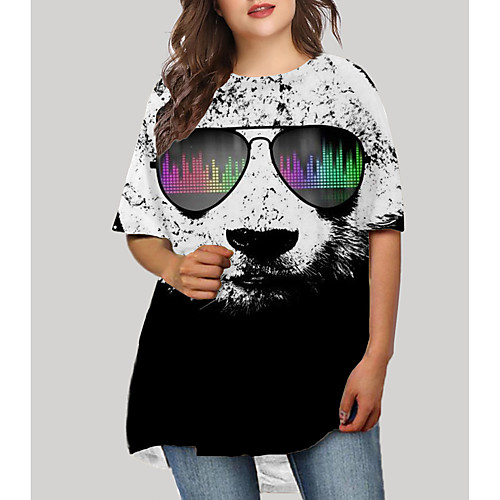 Women's Plus Size Dog Graphic Animal Print Basic Half Sleeve Fall Short Mini Dress T Shirt Dress Tee Dress White
Women's Plus Size Dog Graphic Animal Print Basic Half Sleeve Fall Short Mini Dress T Shirt Dress Tee Dress White