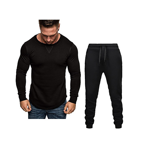 Men's 2 Piece Tracksuit Casual Athleisure 2pcs Long Sleeve Thermal Warm Moisture Wicking Breathable Fitness Gym Workout Running Jogging Training Sportswear Solid Colored Navy blue long sleeve Black
Men's 2 Piece Tracksuit Casual Athleisure 2pcs Long Sleeve Thermal Warm Moisture Wicking Breathable Fitness Gym Workout Running Jogging Training Sportswear Solid Colored Navy blue long sleeve Black