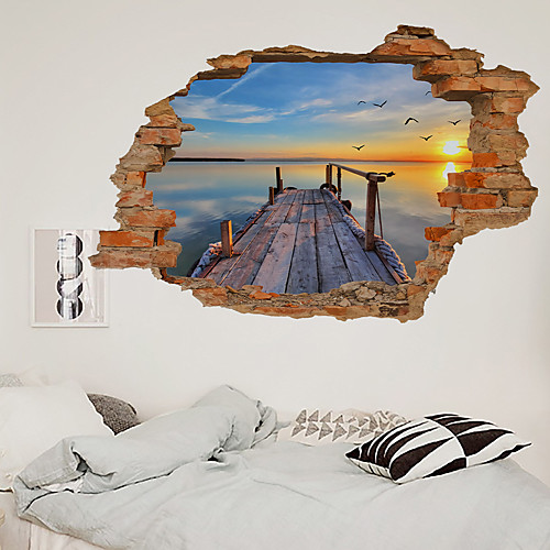 3D New Broken Wall Lakeside Station Living Room Bedroom Corridor Decoration Can Be Removed Stickers
3D New Broken Wall Lakeside Station Living Room Bedroom Corridor Decoration Can Be Removed Stickers