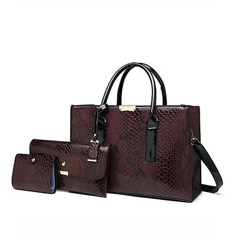 Women's Bags Bag Set 3 Pcs Purse Set Date Office & Career Bag Sets Handbags Black Brown
Women's Bags Bag Set 3 Pcs Purse Set Date Office & Career Bag Sets Handbags Black Brown