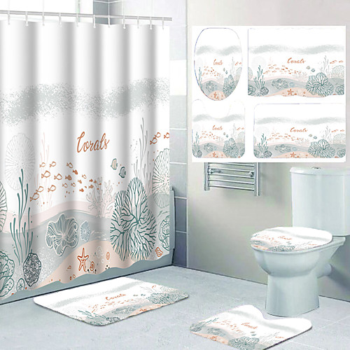 Bathroom Waterproof Shower Curtain and Cushion Four-piece Set Modern Polyester New Design
Bathroom Waterproof Shower Curtain and Cushion Four-piece Set Modern Polyester New Design