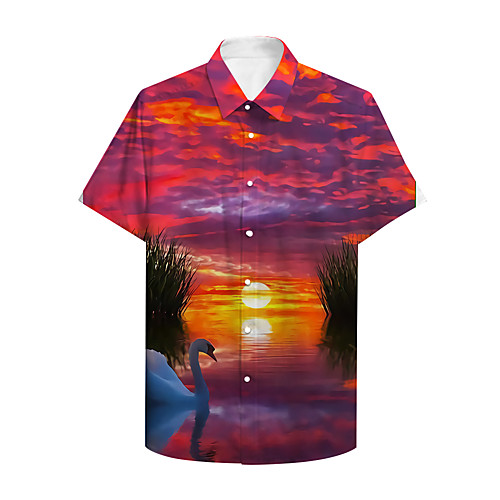 Men's Shirt 3D Print Graphic Prints Landscape Button-Down Print Short Sleeve Daily Tops Casual Hawaiian Fuchsia
Men's Shirt 3D Print Graphic Prints Landscape Button-Down Print Short Sleeve Daily Tops Casual Hawaiian Fuchsia