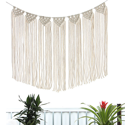 1pc Hand Woven Macrame Wall Tapestry Hanging Bohemian Boho Art Decor Wedding Backdrop Home Bedroom Living Room Decoration Nordic Handmade Tassel Cotton 5870cm
1pc Hand Woven Macrame Wall Tapestry Hanging Bohemian Boho Art Decor Wedding Backdrop Home Bedroom Living Room Decoration Nordic Handmade Tassel Cotton 5870cm