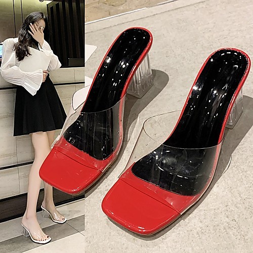 Women's Sandals High Heel Peep Toe PU Solid Colored Almond Black Yellow
Women's Sandals High Heel Peep Toe PU Solid Colored Almond Black Yellow