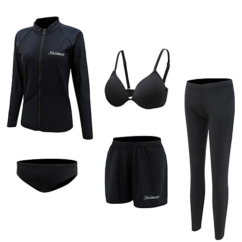 Women's Rash Guard Dive Skin Suit Spandex Swimwear Quick Dry Breathable Long Sleeve 5-Piece - Swimming Diving Surfing Solid Colored Autumn / Fall Spring Summer
Women's Rash Guard Dive Skin Suit Spandex Swimwear Quick Dry Breathable Long Sleeve 5-Piece - Swimming Diving Surfing Solid Colored Autumn / Fall Spring Summer