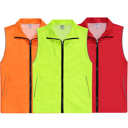 

Women's Hiking Vest / Gilet Fishing Vest Sleeveless Vest / Gilet Jacket Top Outdoor Lightweight Breathable Quick Dry Reflective Strips Autumn / Fall Spring Sapphire fluorescent green orange Hunting