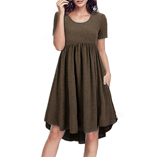 2019 european and american women's new solid color long skirt amazon aliexpress summer hot short-sleeved pocket dress
2019 european and american women's new solid color long skirt amazon aliexpress summer hot short-sleeved pocket dress