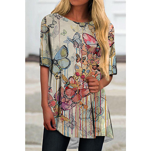 Women's T Shirt Dress Tee Dress Short Mini Dress Yellow Green Half Sleeve Print Animal Print Spring Summer Round Neck Casual 2021 S M L XL XXL 3XL
Women's T Shirt Dress Tee Dress Short Mini Dress Yellow Green Half Sleeve Print Animal Print Spring Summer Round Neck Casual 2021 S M L XL XXL 3XL