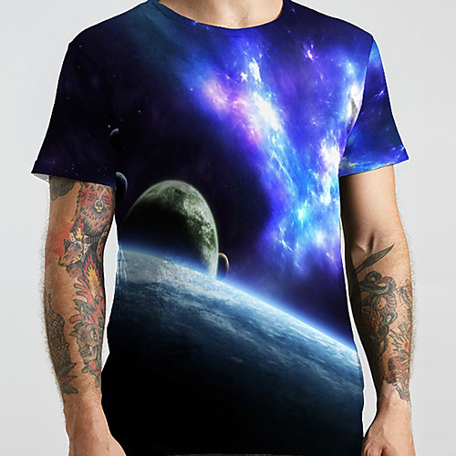 Men's Unisex Tee T shirt 3D Print Galaxy Graphic Prints Plus Size Print Short Sleeve Casual Tops Basic Designer Big and Tall Black
Men's Unisex Tee T shirt 3D Print Galaxy Graphic Prints Plus Size Print Short Sleeve Casual Tops Basic Designer Big and Tall Black