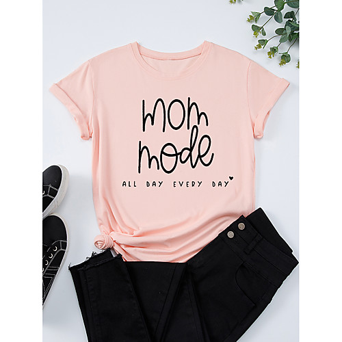 Women's T shirt Graphic Print Round Neck Tops 100% Cotton Basic Basic Top White Black Blue
Women's T shirt Graphic Print Round Neck Tops 100% Cotton Basic Basic Top White Black Blue