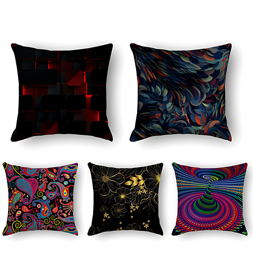 Cushion Cover 5PC Linen Soft Decorative Square Throw Pillow Cover Cushion Case Pillowcase for Sofa Bedroom 45 x 45 cm (18 x 18 Inch) Superior Quality Machine Washable Cool Pattern
Cushion Cover 5PC Linen Soft Decorative Square Throw Pillow Cover Cushion Case Pillowcase for Sofa Bedroom 45 x 45 cm (18 x 18 Inch) Superior Quality Machine Washable Cool Pattern
