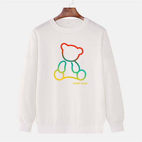Men's Pullover Sweatshirt Graphic Prints Bear Animal 3D Sports & Outdoor Daily Sports Hot Stamping Basic Casual Hoodies Sweatshirts White Black Gray
Men's Pullover Sweatshirt Graphic Prints Bear Animal 3D Sports & Outdoor Daily Sports Hot Stamping Basic Casual Hoodies Sweatshirts White Black Gray