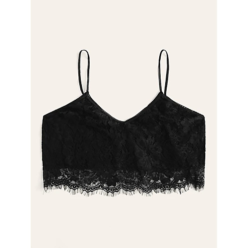 Women's Lace Bras Triangle Cup Bra & Panty Set Embroidery Solid Colored Black
Women's Lace Bras Triangle Cup Bra & Panty Set Embroidery Solid Colored Black