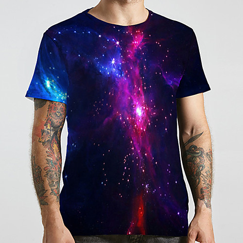 Men's Unisex Tee T shirt 3D Print Galaxy Graphic Prints Plus Size Print Short Sleeve Casual Tops Basic Designer Big and Tall Black
Men's Unisex Tee T shirt 3D Print Galaxy Graphic Prints Plus Size Print Short Sleeve Casual Tops Basic Designer Big and Tall Black