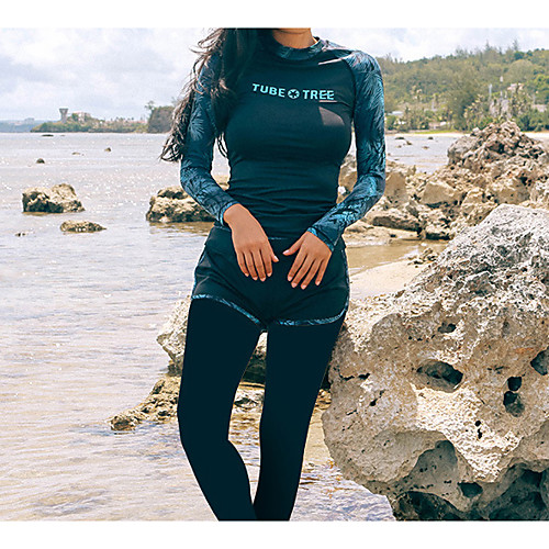Women's Rash Guard Dive Skin Suit Nylon Swimwear Breathable Quick Dry Long Sleeve 4-Piece - Swimming Surfing Water Sports Floral / Botanical Autumn / Fall Spring Summer
Women's Rash Guard Dive Skin Suit Nylon Swimwear Breathable Quick Dry Long Sleeve 4-Piece - Swimming Surfing Water Sports Floral / Botanical Autumn / Fall Spring Summer