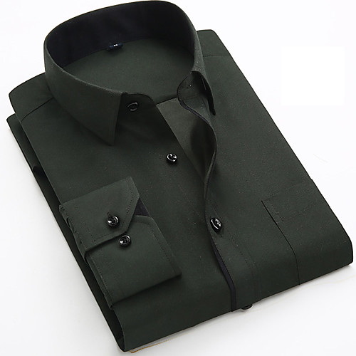 Men's Shirt Other Prints Solid Colored Long Sleeve Daily Tops Business Basic White Black Blue
Men's Shirt Other Prints Solid Colored Long Sleeve Daily Tops Business Basic White Black Blue