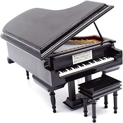 Music Box Piano with Bench 1 pcs Gift Home Decor Plastic For Kid's Adults' Boys and Girls
Music Box Piano with Bench 1 pcs Gift Home Decor Plastic For Kid's Adults' Boys and Girls
