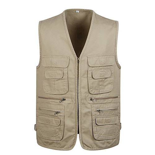 Men's Hiking Tee shirt Sleeveless V Neck Vest / Gilet Outdoor Breathable Anti-tear Multi-Pockets Autumn / Fall Spring Cotton Solid Color Black Red Army Green Fishing Climbing Camping / Hiking / Caving
Men's Hiking Tee shirt Sleeveless V Neck Vest / Gilet Outdoor Breathable Anti-tear Multi-Pockets Autumn / Fall Spring Cotton Solid Color Black Red Army Green Fishing Climbing Camping / Hiking / Caving