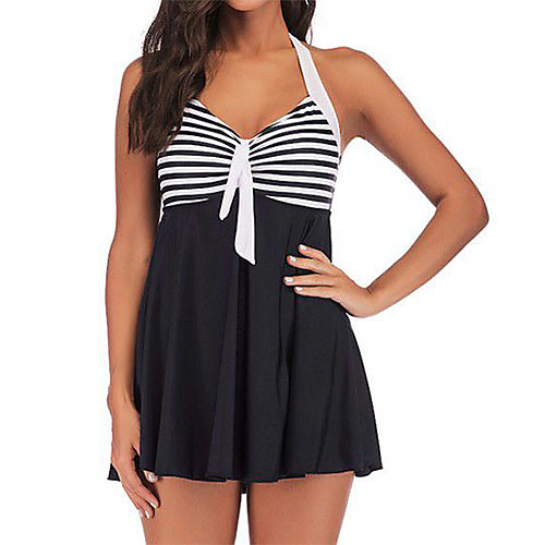 women plus size striped swimjumpsuit swimsuit beachwear padded swimwear dark blue
women plus size striped swimjumpsuit swimsuit beachwear padded swimwear dark blue
