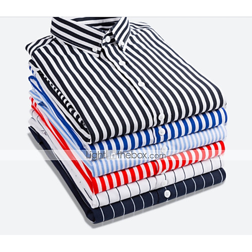 Men's Shirt Striped Long Sleeve Business Tops Formal Casual Slim Fit White Black Blue
Men's Shirt Striped Long Sleeve Business Tops Formal Casual Slim Fit White Black Blue