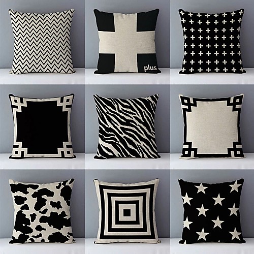 Black White Double Side Cushion Cover 1PC Soft Throw Pillow Cover Cushion Case Pillowcase for Sofa Bedroom Livingroom Superior Quality Machine Washable Outdoor Cushion for Sofa Couch Bed Chair
Black White Double Side Cushion Cover 1PC Soft Throw Pillow Cover Cushion Case Pillowcase for Sofa Bedroom Livingroom Superior Quality Machine Washable Outdoor Cushion for Sofa Couch Bed Chair