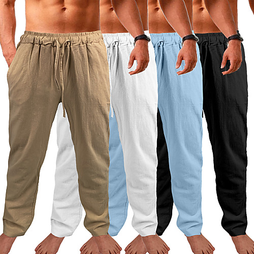 men's yoga pants casual cotton slim full length pants - loose lightweight drawstring yoga beach trousers workout trousers - 7 colors
men's yoga pants casual cotton slim full length pants - loose lightweight drawstring yoga beach trousers workout trousers - 7 colors