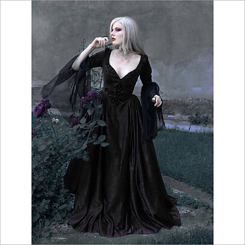 Cosplay Outlander Vintage Inspired Medieval Ball Gown Vacation Dress Prom Dress Women's Costume Purple / Green / Ink Blue Vintage Cosplay Floor Length
Cosplay Outlander Vintage Inspired Medieval Ball Gown Vacation Dress Prom Dress Women's Costume Purple / Green / Ink Blue Vintage Cosplay Floor Length