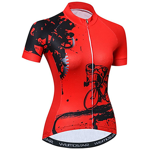 21Grams Women's Short Sleeve Cycling Jersey Summer Spandex Polyester Light Blue Black / Red Yellow Novelty Gear Bike Jersey Top Mountain Bike MTB Road Bike Cycling UV Resistant Quick Dry Breathable
21Grams Women's Short Sleeve Cycling Jersey Summer Spandex Polyester Light Blue Black / Red Yellow Novelty Gear Bike Jersey Top Mountain Bike MTB Road Bike Cycling UV Resistant Quick Dry Breathable