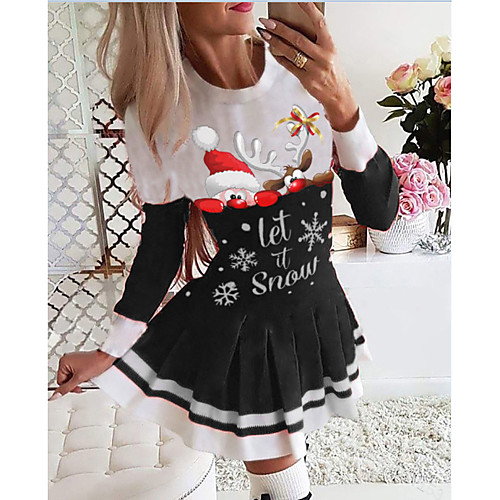 Women's T Shirt Dress Tee Dress Short Mini Dress Blue Purple Green Black Red Long Sleeve Christmas Pleated Print Fall Winter Round Neck Active Casual Christmas 2021 S M L XL XXL XXXL 4XL 5XL / Cotton
Women's T Shirt Dress Tee Dress Short Mini Dress Blue Purple Green Black Red Long Sleeve Christmas Pleated Print Fall Winter Round Neck Active Casual Christmas 2021 S M L XL XXL XXXL 4XL 5XL / Cotton