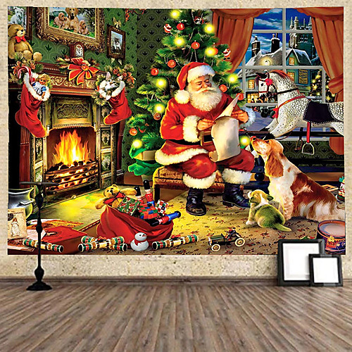 Christmas Santa Claus Holiday Party Wall Tapestry Art Decor Blanket Curtain Hanging Home Bedroom Living Room Decoration Christmas Tree Snowman Elk Snowflake Candle Gift Fireplace
Christmas Santa Claus Holiday Party Wall Tapestry Art Decor Blanket Curtain Hanging Home Bedroom Living Room Decoration Christmas Tree Snowman Elk Snowflake Candle Gift Fireplace