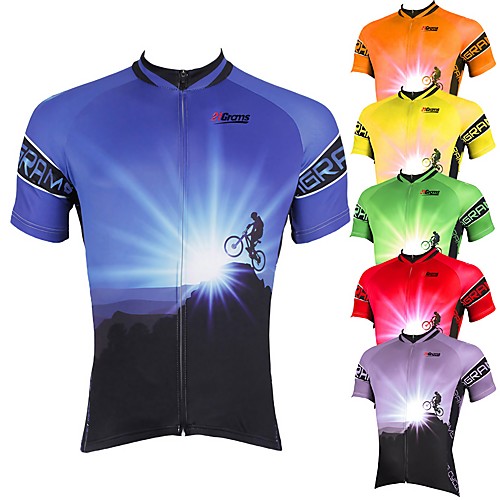 21Grams Men's Short Sleeve Cycling Jersey Summer Polyester Purple Green Orange Funny Bike Jersey Top Mountain Bike MTB Road Bike Cycling Breathable Ultraviolet Resistant Quick Dry Sports Clothing
21Grams Men's Short Sleeve Cycling Jersey Summer Polyester Purple Green Orange Funny Bike Jersey Top Mountain Bike MTB Road Bike Cycling Breathable Ultraviolet Resistant Quick Dry Sports Clothing