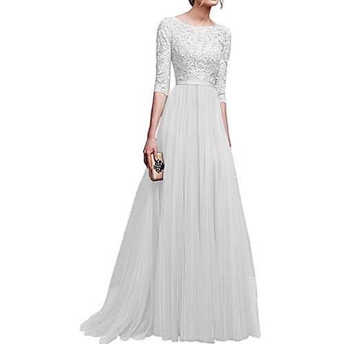 Women's Sheath Dress Maxi long Dress Blue Purple Wine Gray White Black Solid Color Zipper Lace Patchwork Fall Spring Round Neck Elegant Vintage Party 2021 S M L XL XXL
Women's Sheath Dress Maxi long Dress Blue Purple Wine Gray White Black Solid Color Zipper Lace Patchwork Fall Spring Round Neck Elegant Vintage Party 2021 S M L XL XXL