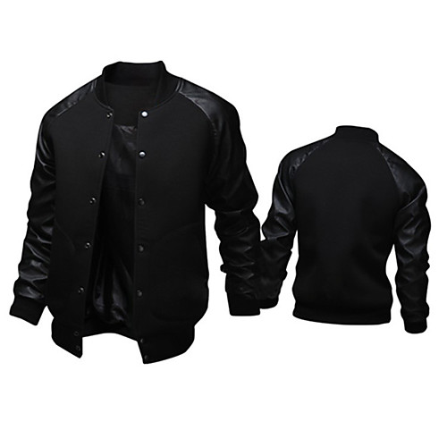 Men's Bomber Jacket Daily Weekend Fall Winter Regular Coat Regular Fit Active Jacket Long Sleeve Patchwork Black Dark Gray Light gray / Cotton
Men's Bomber Jacket Daily Weekend Fall Winter Regular Coat Regular Fit Active Jacket Long Sleeve Patchwork Black Dark Gray Light gray / Cotton