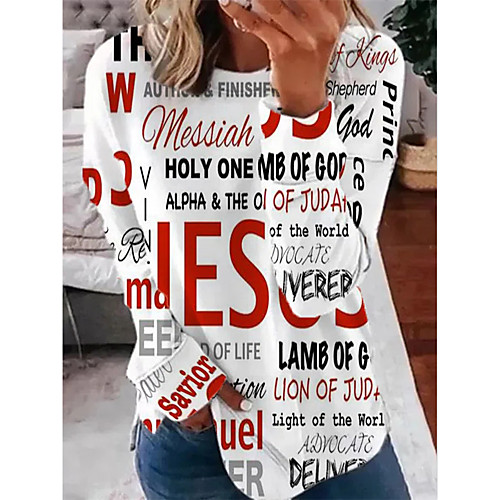 Women's Sweatshirt Letter Print Daily Sports 3D Print Casual Hoodies Sweatshirts Loose White
Women's Sweatshirt Letter Print Daily Sports 3D Print Casual Hoodies Sweatshirts Loose White