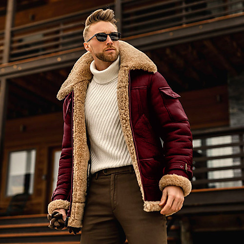 Men's Jacket Daily Outdoor Fall Winter Short Coat Zipper Turndown Regular Fit Windproof Warm Casual Streetwear Jacket Long Sleeve Plain Quilted Pocket Black Red Brown / Polyester / Machine wash
Men's Jacket Daily Outdoor Fall Winter Short Coat Zipper Turndown Regular Fit Windproof Warm Casual Streetwear Jacket Long Sleeve Plain Quilted Pocket Black Red Brown / Polyester / Machine wash