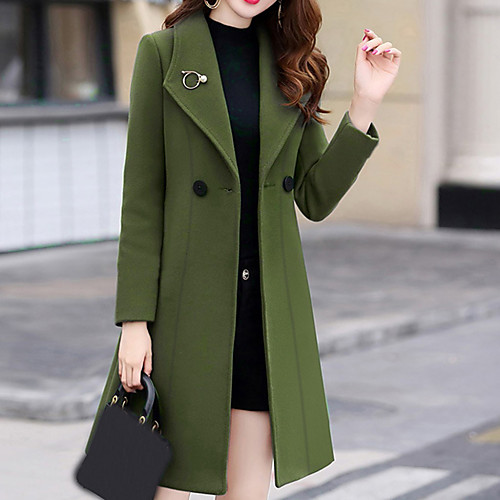 Women's Coat Party Fall Winter Long Coat Regular Fit Fashion Elegant Luxurious Jacket Long Sleeve Solid Colored Classic Army Green Royal Blue Work
Women's Coat Party Fall Winter Long Coat Regular Fit Fashion Elegant Luxurious Jacket Long Sleeve Solid Colored Classic Army Green Royal Blue Work