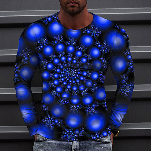Men's Tee T shirt 3D Print Graphic Circle Round Neck Casual Daily 3D Print Long Sleeve Tops Casual Fashion Designer Comfortable Blue Red Yellow
Men's Tee T shirt 3D Print Graphic Circle Round Neck Casual Daily 3D Print Long Sleeve Tops Casual Fashion Designer Comfortable Blue Red Yellow