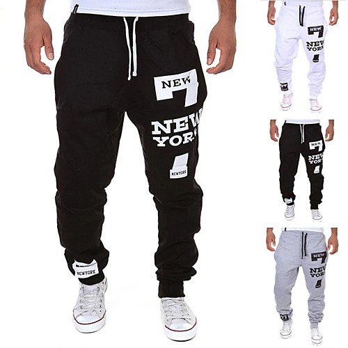 Men's Sweatpants Sporty Trousers Drawstring Elastic Waist Active Joggers Weekend Loose Pants Letter Print Black / Red Dark Gray Light gray
Men's Sweatpants Sporty Trousers Drawstring Elastic Waist Active Joggers Weekend Loose Pants Letter Print Black / Red Dark Gray Light gray