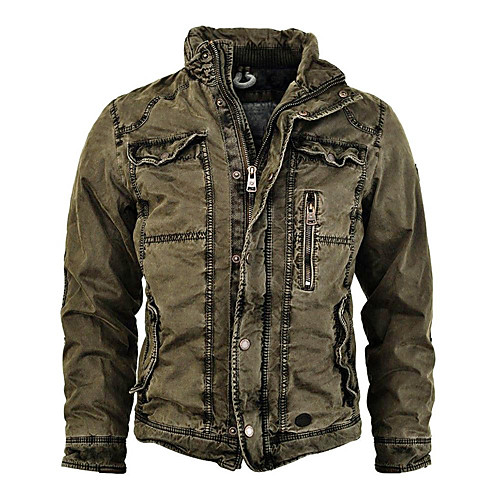 Men's Jacket Training Street Daily Fall Regular Coat Stand Collar Regular Fit Breathable Sporty Casual Sports Jacket Long Sleeve Solid Color Full Zip Pocket Army Green
Men's Jacket Training Street Daily Fall Regular Coat Stand Collar Regular Fit Breathable Sporty Casual Sports Jacket Long Sleeve Solid Color Full Zip Pocket Army Green