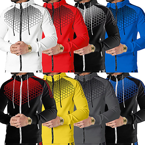 Men's 2 Piece Full Zip Tracksuit Sweatsuit Casual Athleisure Winter Long Sleeve Thermal Warm Moisture Wicking Breathable Fitness Running Jogging Training Navy Black / Red
Men's 2 Piece Full Zip Tracksuit Sweatsuit Casual Athleisure Winter Long Sleeve Thermal Warm Moisture Wicking Breathable Fitness Running Jogging Training Navy Black / Red
