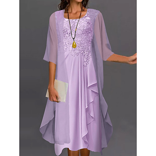 Women's A Line Dress Knee Length Dress Blue Purple Pink Half Sleeve Floral Solid Color Ruched Mesh Fall Spring Crew Neck Casual Classic 2022 S M L XL XXL 3XL
Women's A Line Dress Knee Length Dress Blue Purple Pink Half Sleeve Floral Solid Color Ruched Mesh Fall Spring Crew Neck Casual Classic 2022 S M L XL XXL 3XL