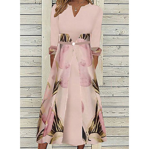 Women's A Line Dress Midi Dress Pink Half Sleeve Floral Ruched Print Spring Summer V Neck Casual Classic 2022 S M L XL XXL 3XL
Women's A Line Dress Midi Dress Pink Half Sleeve Floral Ruched Print Spring Summer V Neck Casual Classic 2022 S M L XL XXL 3XL