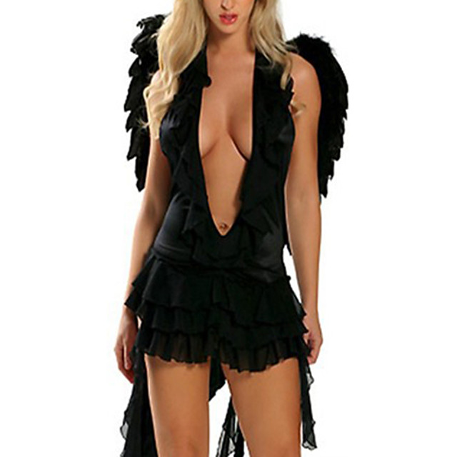 Платье лакированное Devil & Angel, чёрный, M DA_7044 dress M - Devil & Angel - Эротические платья - Купить